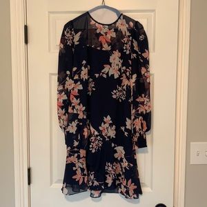 Eliza J long sleeved tiered mini dress